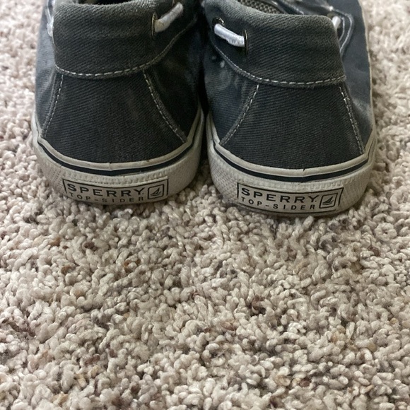 Kids Sperry Top Sider Boat shoes size 13 navy blue and white - Picture 5 of 5